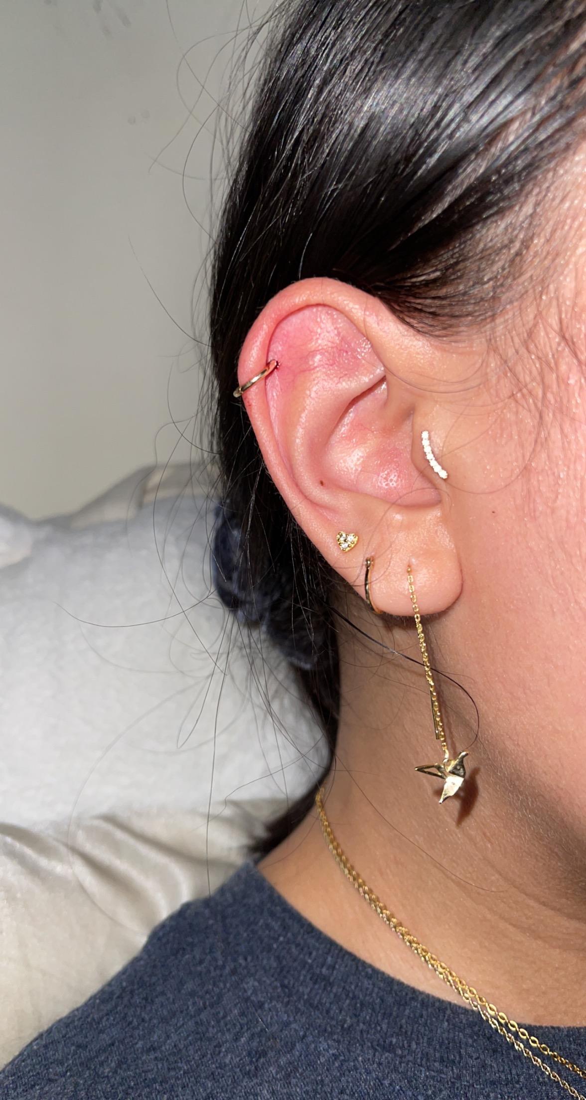 Tragus Piercing + Forward Helix Piercing 🤠 em 2023